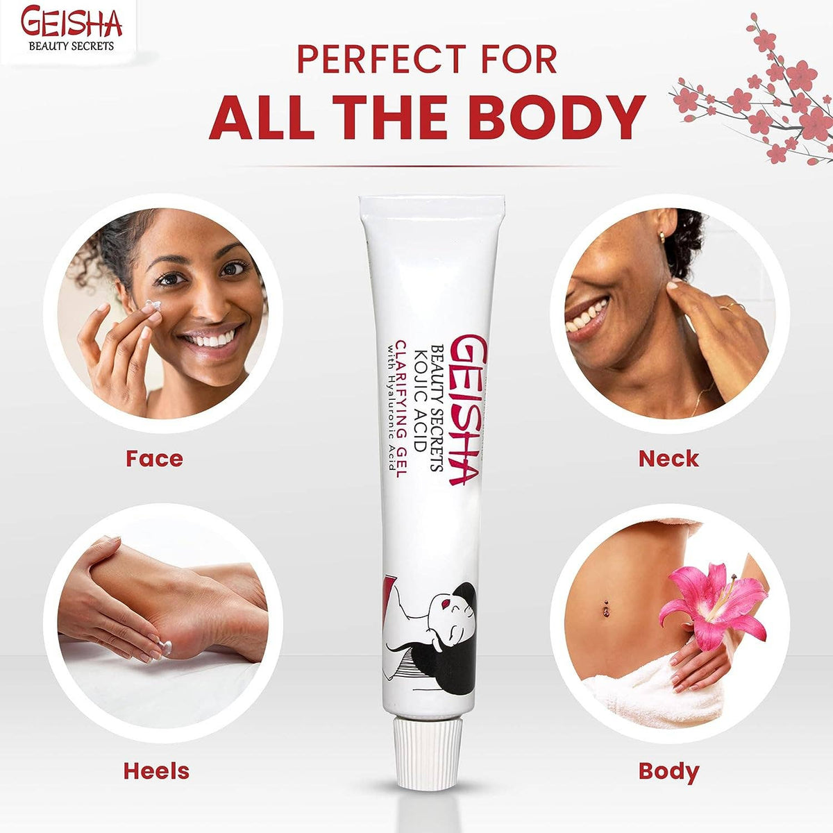 Gel aclarador Geisha con ácido kójico y ácido hialurónico 30 g