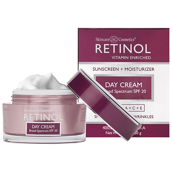 Crema facial de día con retinol FPS 20 1.7 oz