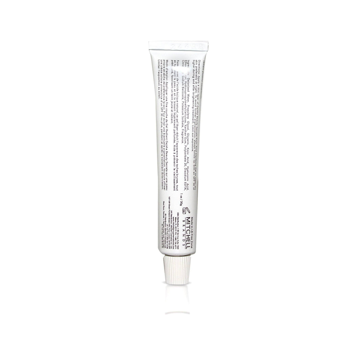 Gel aclarador Geisha con ácido kójico y ácido hialurónico 30 g
