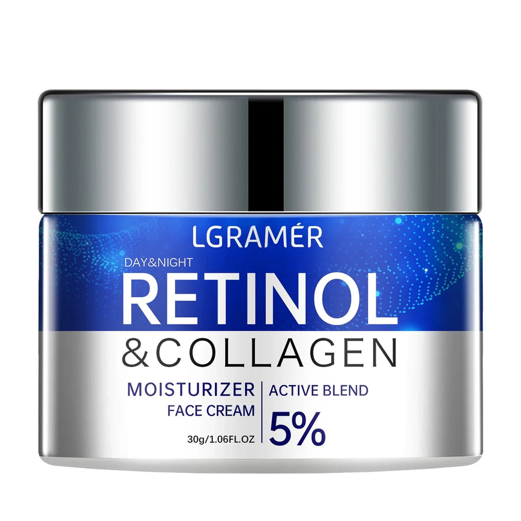 Crema de retinol para eliminar arrugas, antienvejecimiento, reafirmante, efecto lifting, atenúa líneas de expresión, blanqueadora, hidratante, iluminadora, cuidado de la piel, cosmético