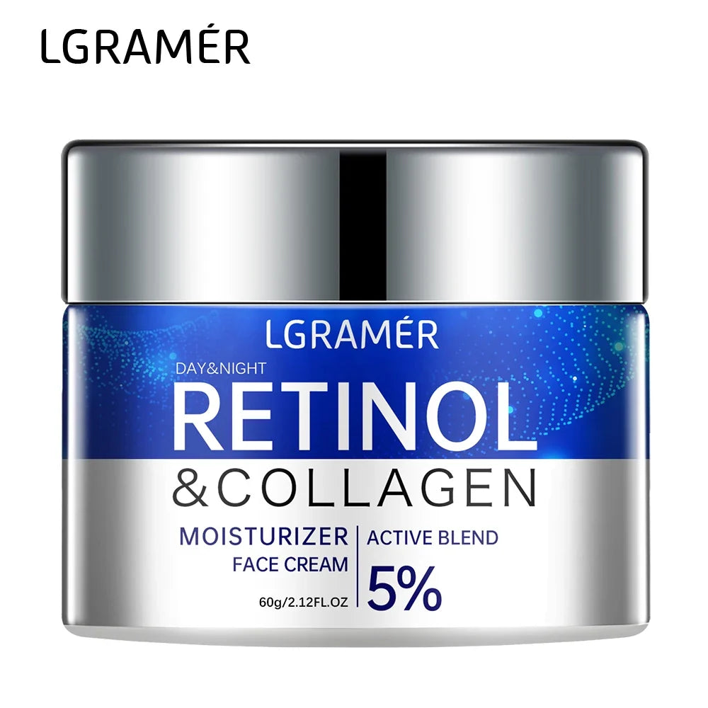 Crema de retinol para eliminar arrugas, antienvejecimiento, reafirmante, efecto lifting, atenúa líneas de expresión, blanqueadora, hidratante, iluminadora, cuidado de la piel, cosmético