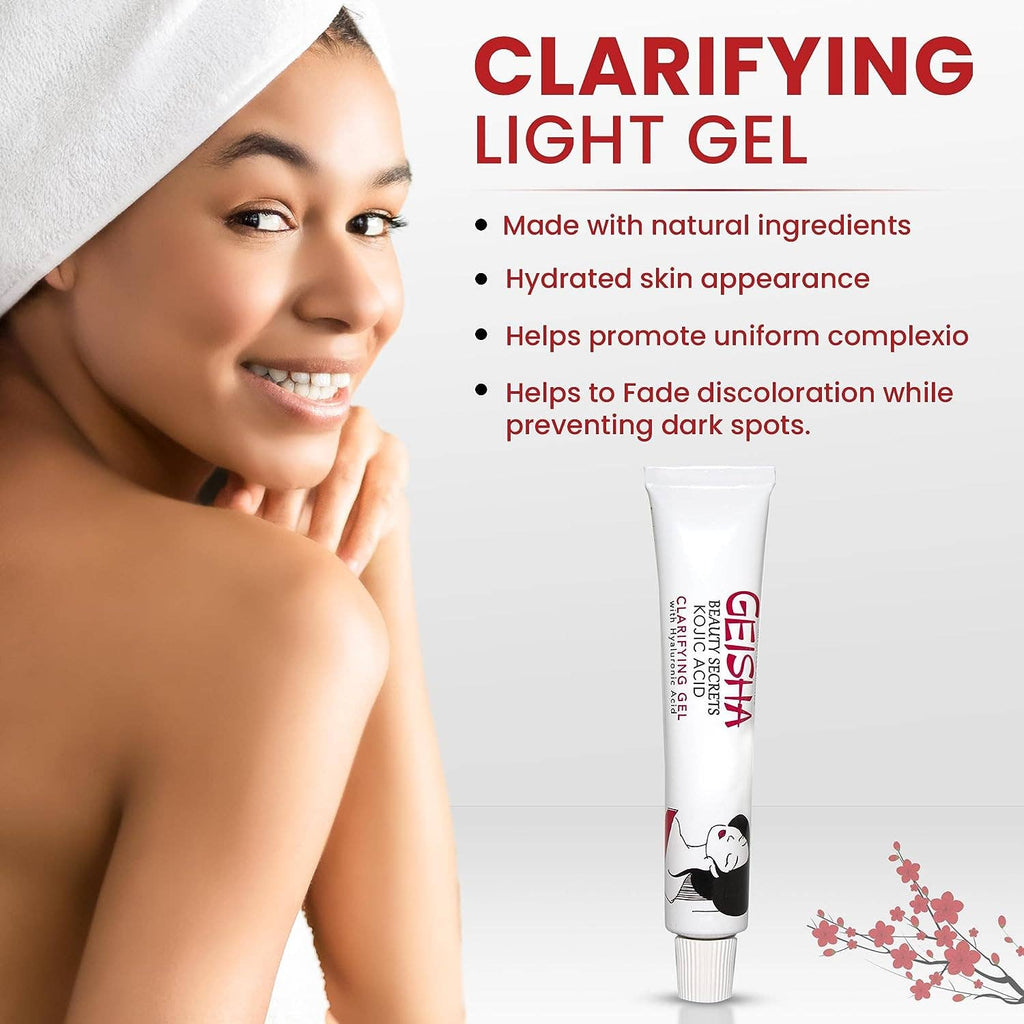 Gel aclarador Geisha con ácido kójico y ácido hialurónico 30 g
