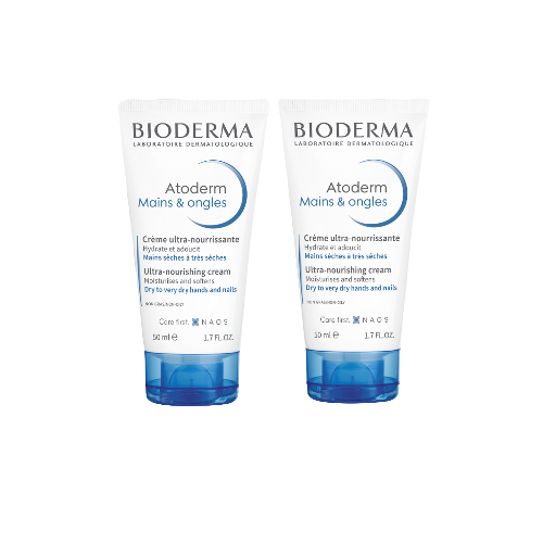 Set de 2 cremas para manos y uñas Bioderma Atoderm
