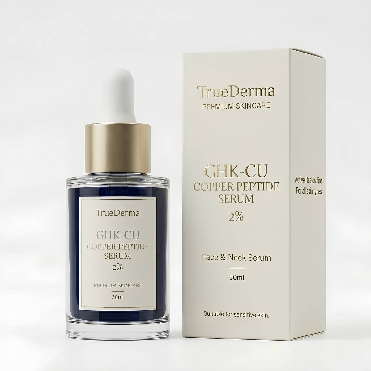 Sérum de péptido de cobre GHK‑Cu al 2 % – Sin fragancia 30 ml