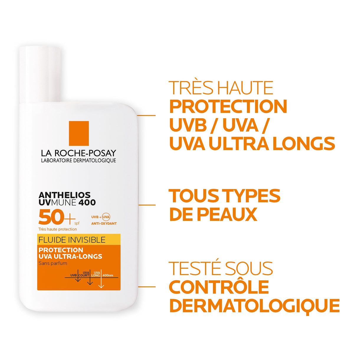 La Roche-Posay Anthelios UVMUNE 400 Invisible Fluid Fragrance-Free SPF 50+