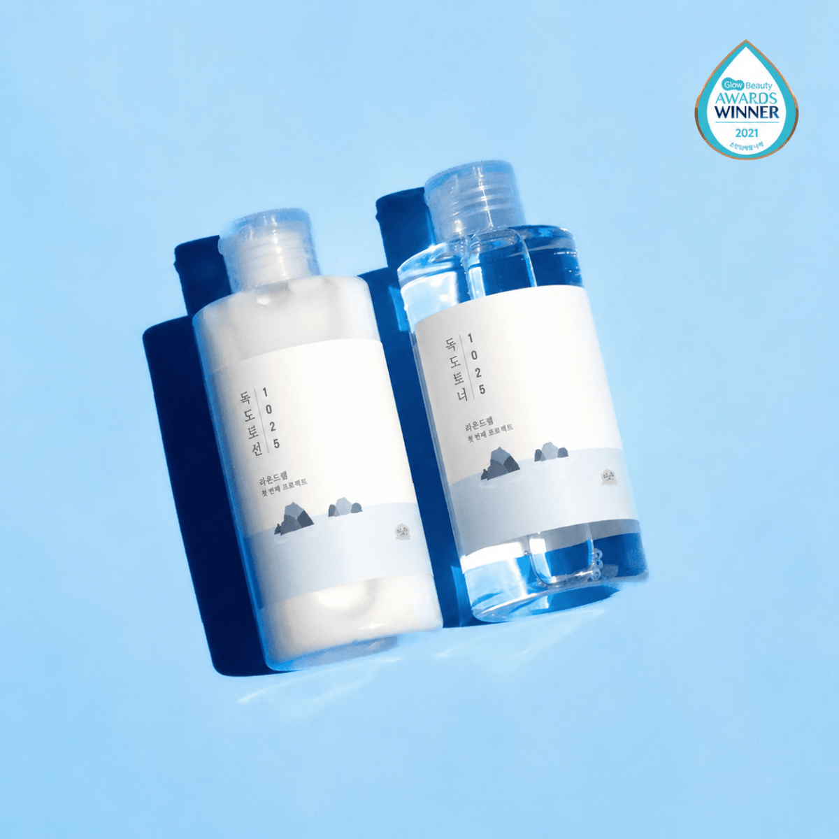 ROUND LAB 1025 Dokdo Toner + Lotion Duo – Set de cuidado facial coreano hidratante